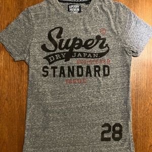Vintage SuperDry “Standard Issue” Heather Grey T-Shirt